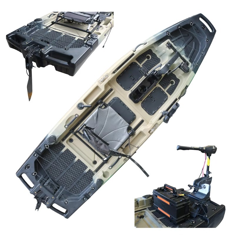 1 Unit Kano Laut Bermotor HDPE - Fishing Kayak Pedal Drive ulasan dan harga