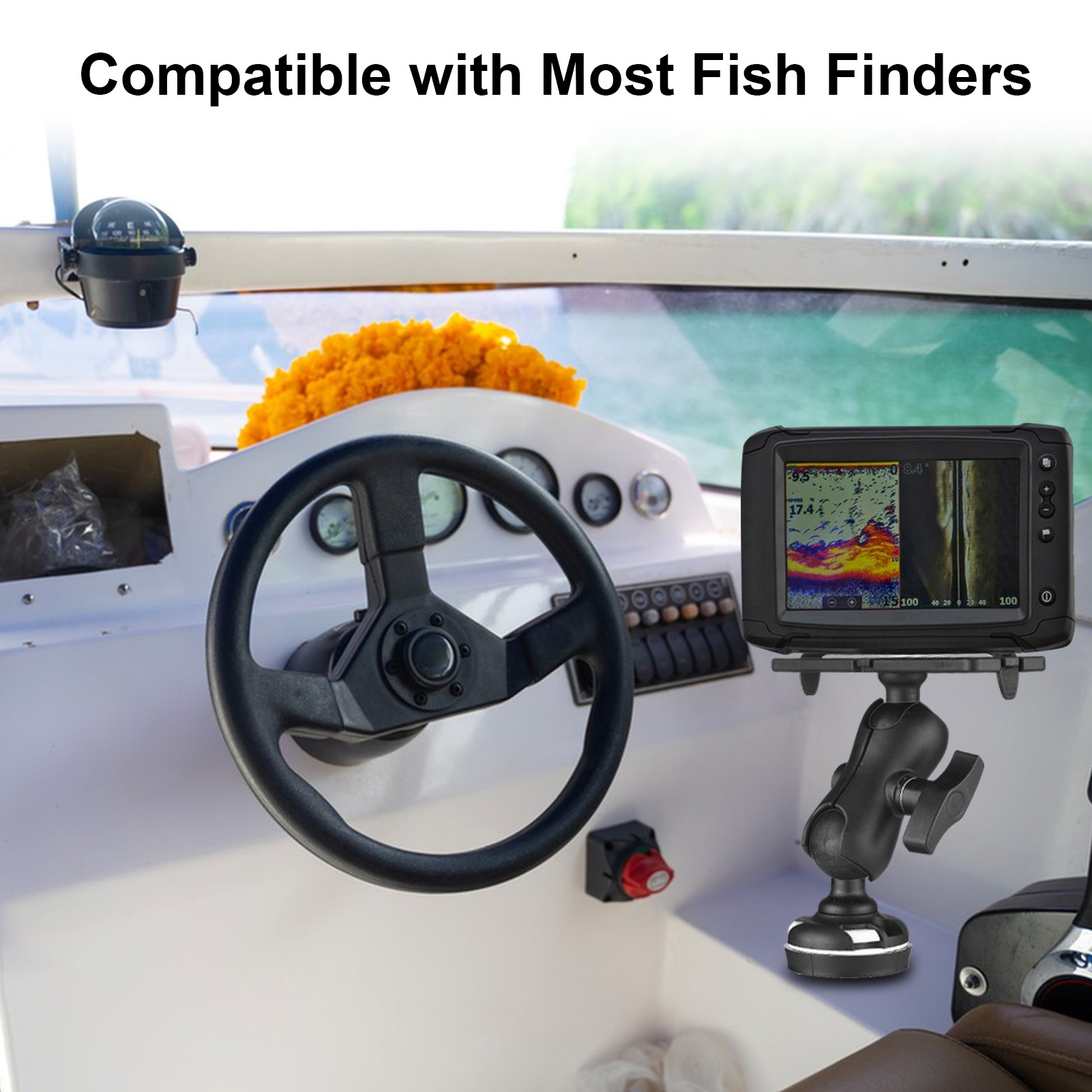 Dudukan Pencari Ikan dengan Si - Fishing Kayak Fish Finder Mount ulasan dan harga